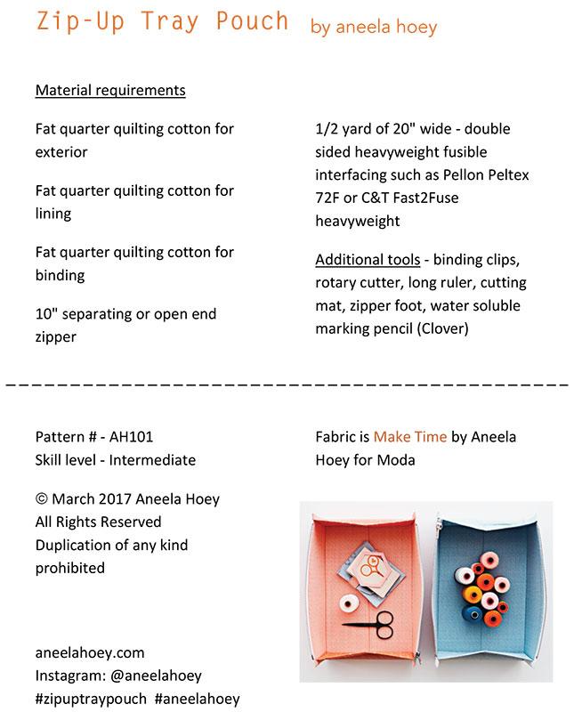 Zip Up Tray Pouch by Aneela Honey