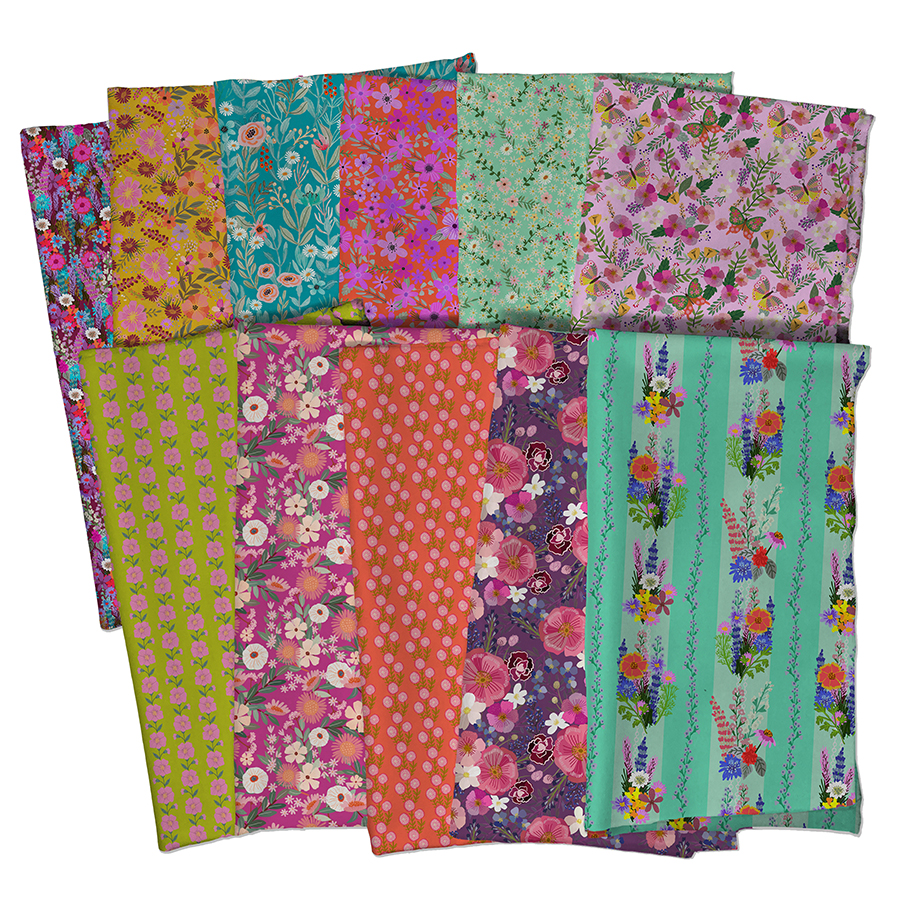 Floral Fiesta by Mia Charro - Son Vida Vibrant in Jade