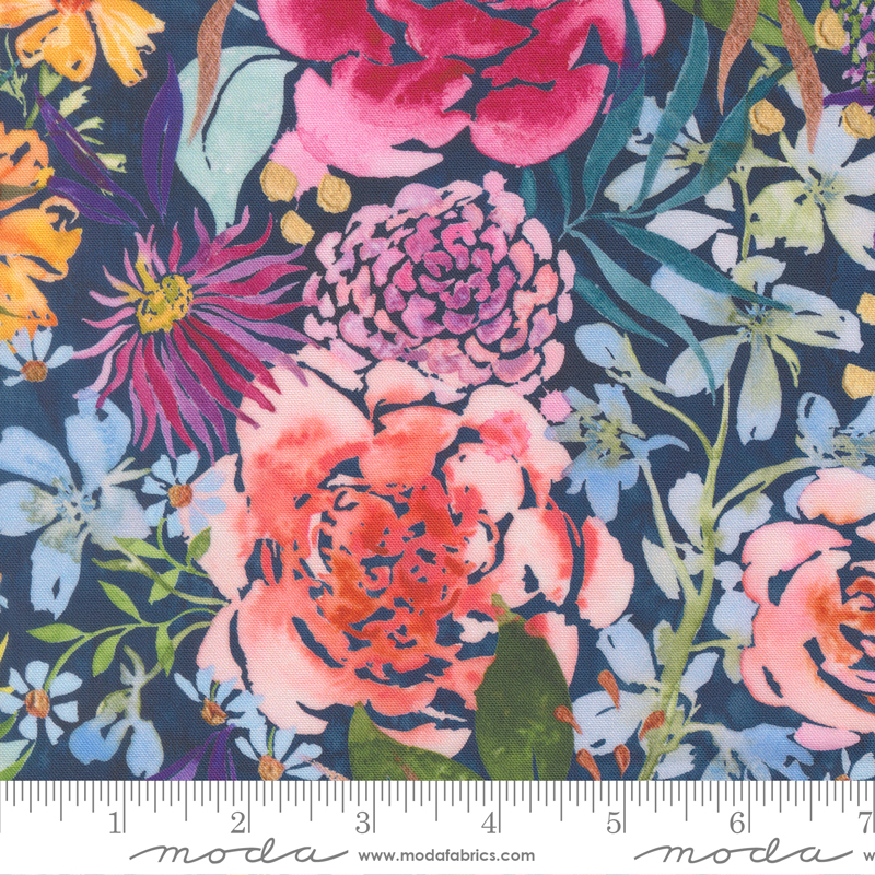 Soulstice by Create Joy Project - Midsummer Bloom in Navy
