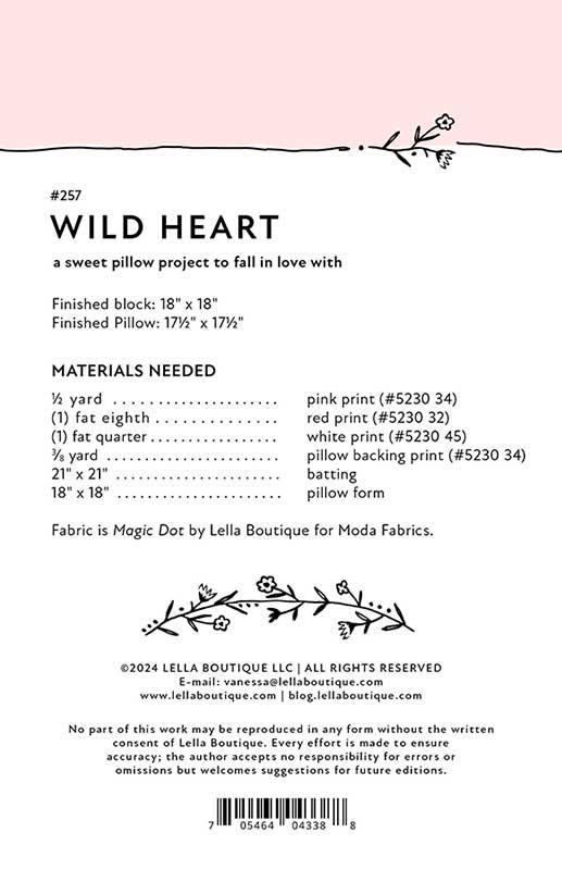 Wild Heart Pillow by Lella Boutique
