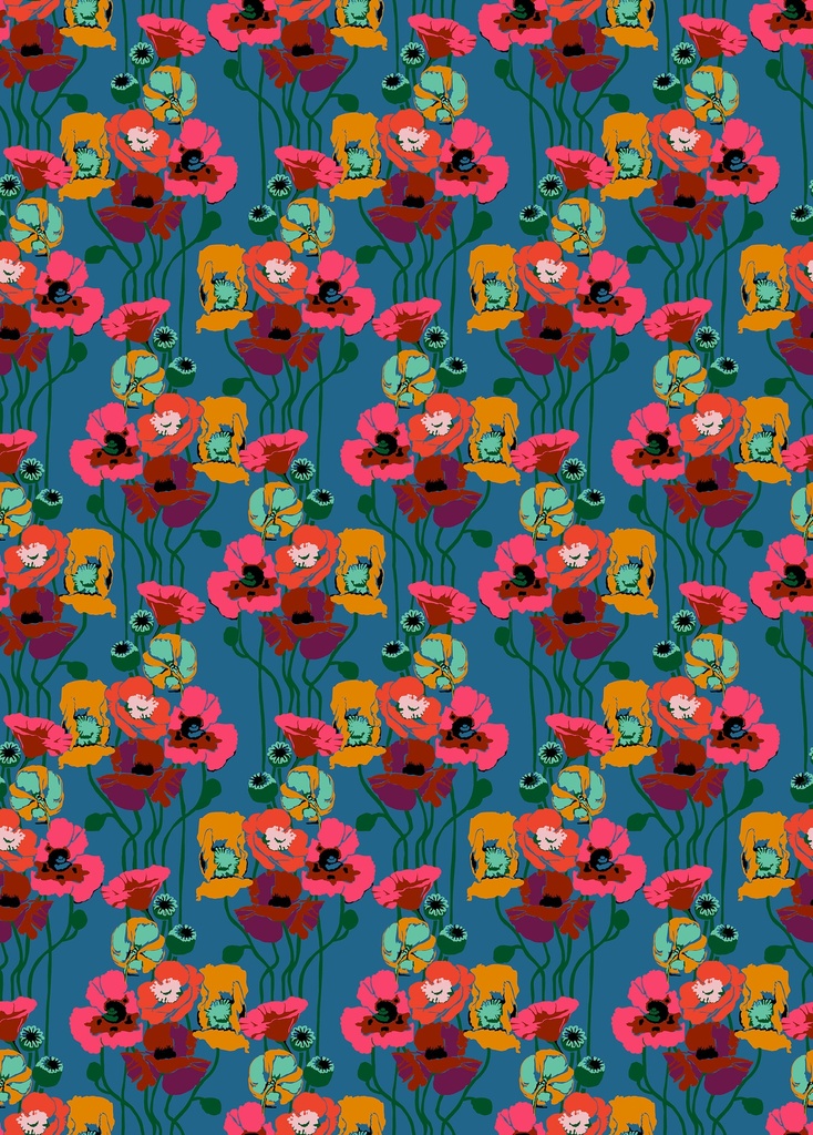 Overdressed by Anna Maria - Pouring Poppies in Paint