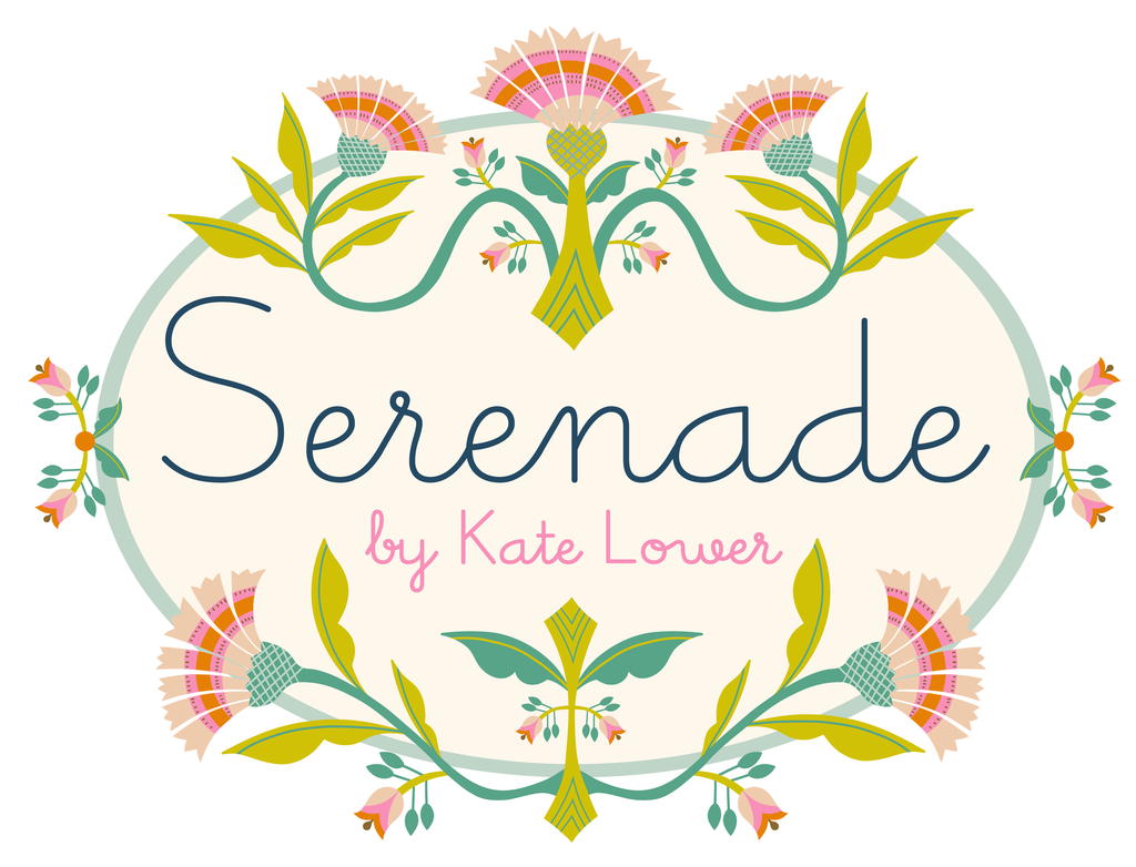 Serenade by Ink & Arrow - Folk Bouquet in Navy