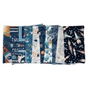 Milky Way-Glow by Kate Mawdsley - Tossed Stars in Navy