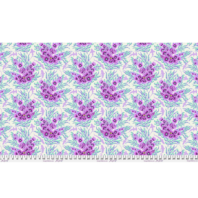 Floral Reef by Tula Pink - Shadow Sharks in Ultraviolet