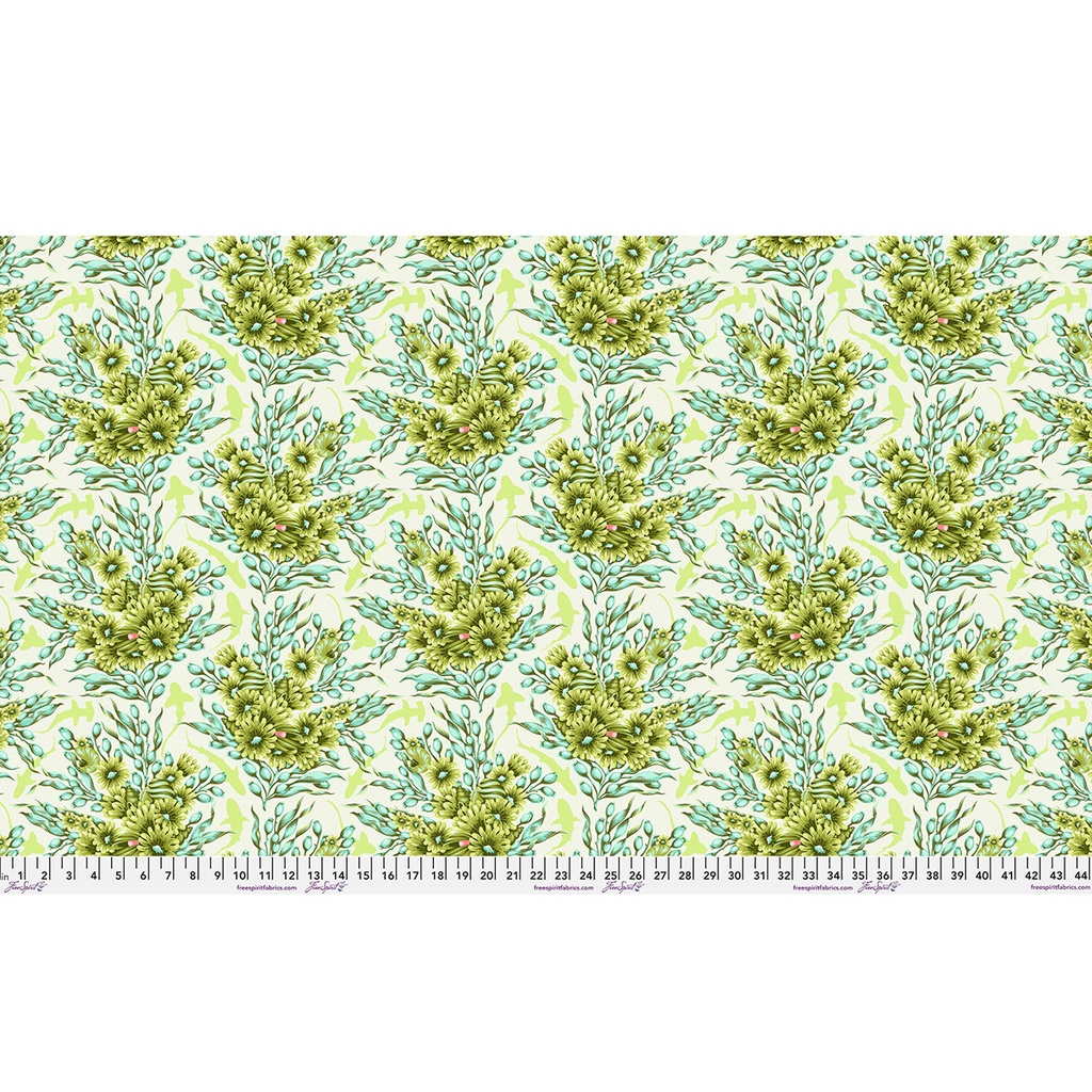 Floral Reef by Tula Pink - Shadow Sharks in Seagrass