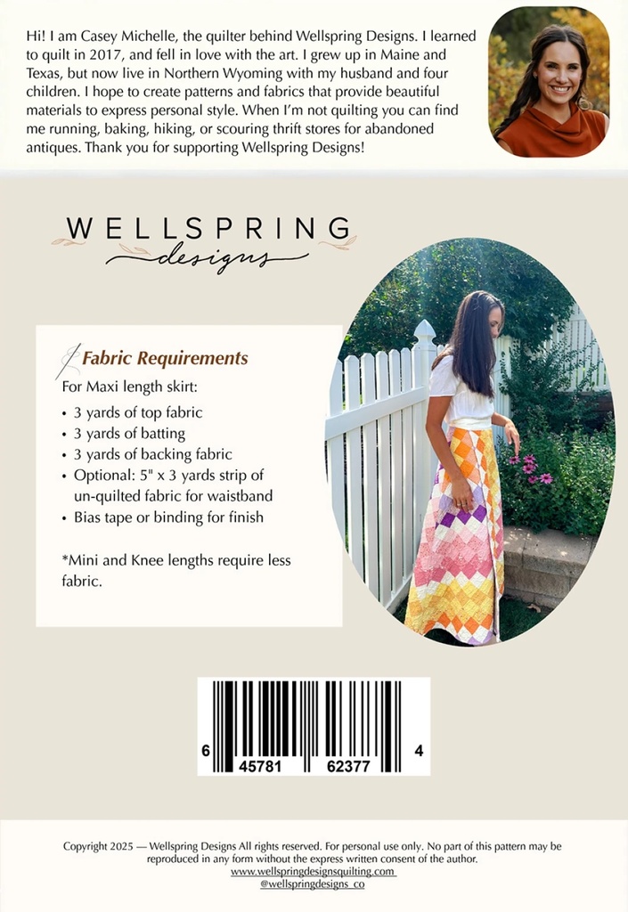 Paper Pattern - Twirligig Skirt by Slice of Pi Quilts (copy)