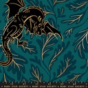 Fireglow Reef by Sarah Watts - Dragon Lair Canvas in Turquoise