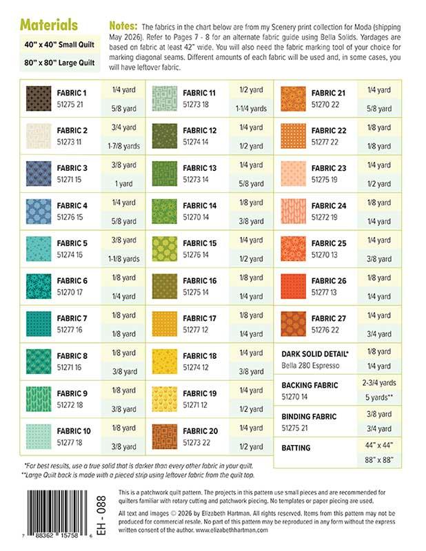 Paper Pattern - Show and Tell by Elizabeth Hartman