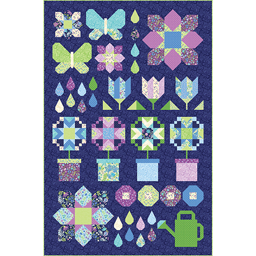 Twilight Serenade by Amanda Murphy - Cutting Garden in Plum