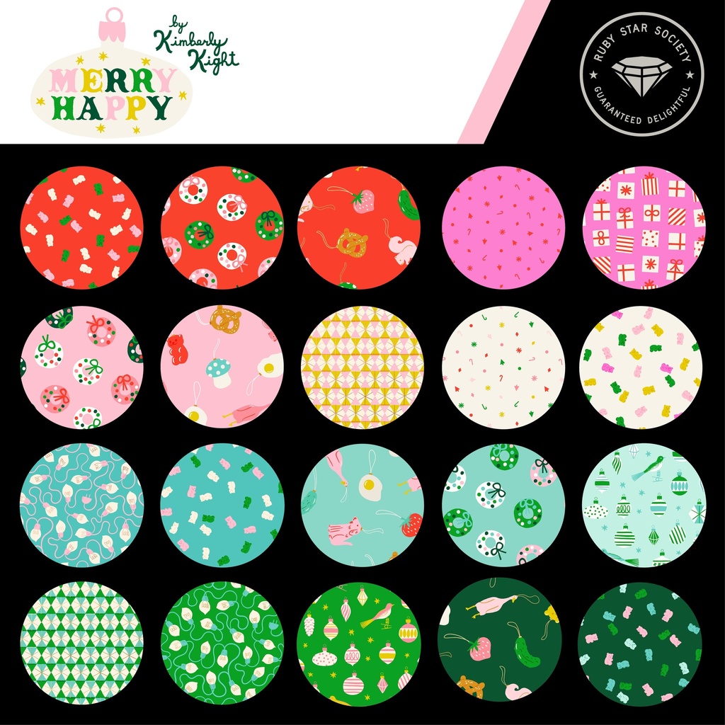 Merry Happy by Kimberly Kight - Bough Down in Lollipop