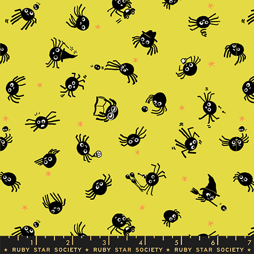 Freaky Familiars by Ruby Star Society - Spider Sense in Citron