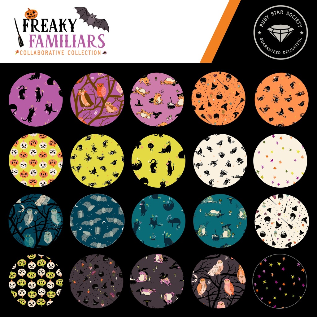 Freaky Familiars by Ruby Star Society - Starry in Neon Yellow