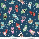 Winter Waggers by Devon Design Co - Dogs in Hats and Scarves in Dark Blue