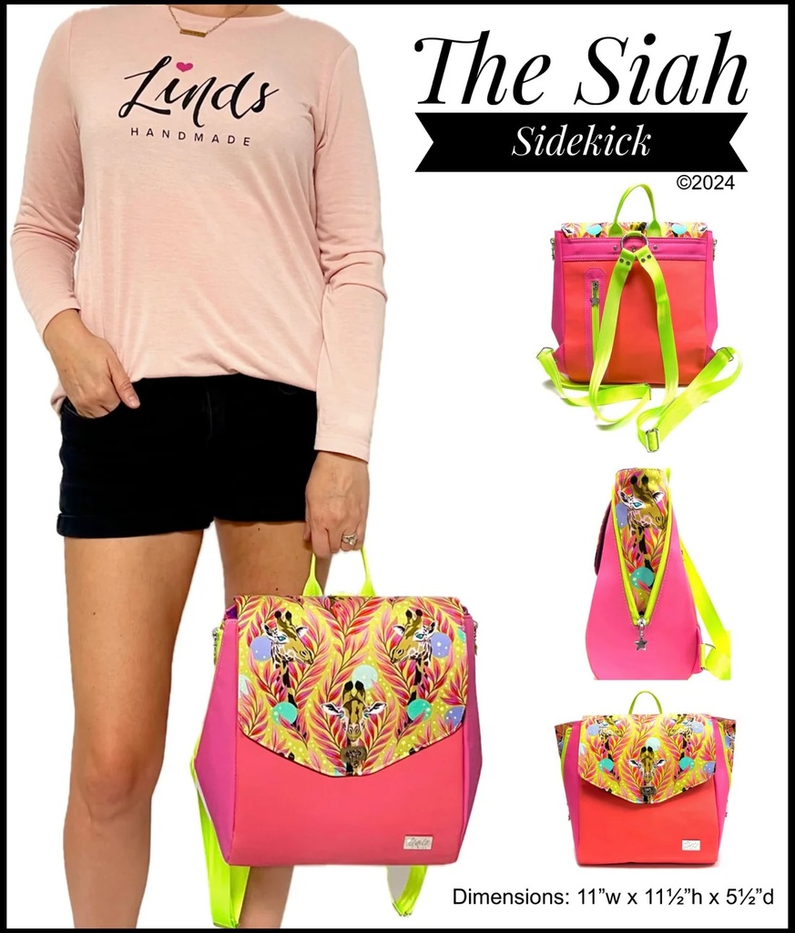 Paper Pattern - The Siah Sidekick by Linds Handmade