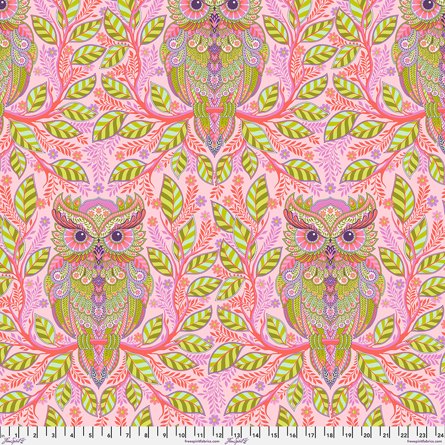 Full Moon Forest II by Tula Pink - Hootie Patootie in Honey