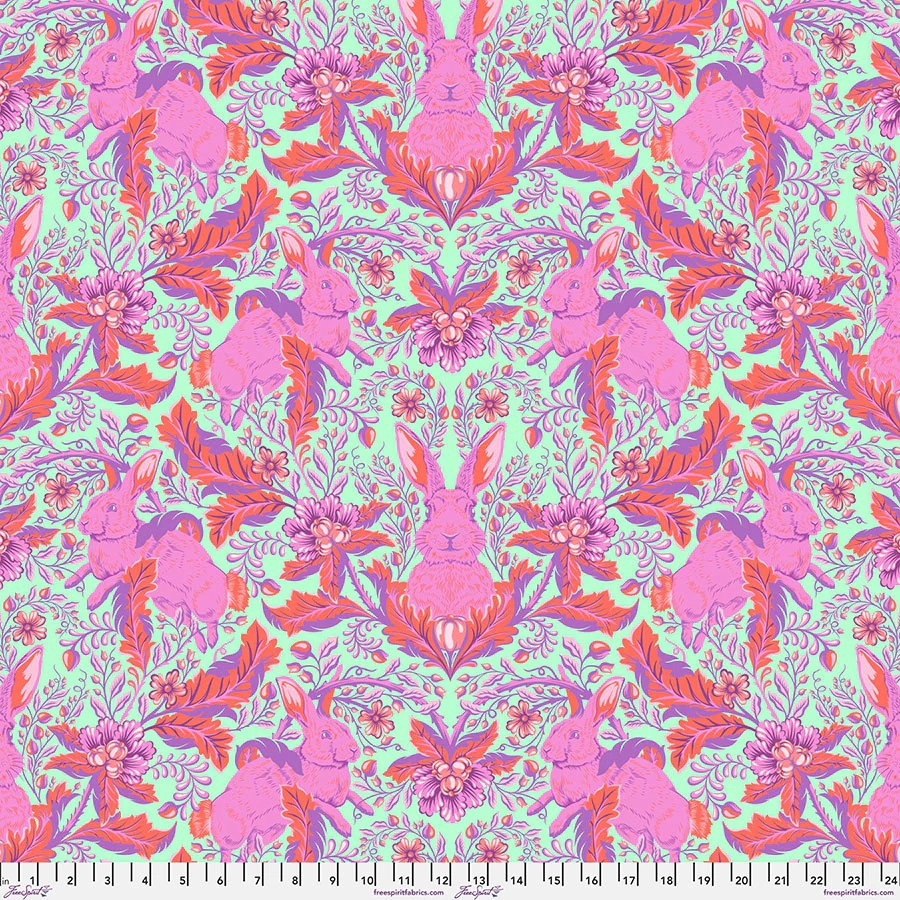 Full Moon Forest II by Tula Pink - Hoppy Go Lucky in Blossom
