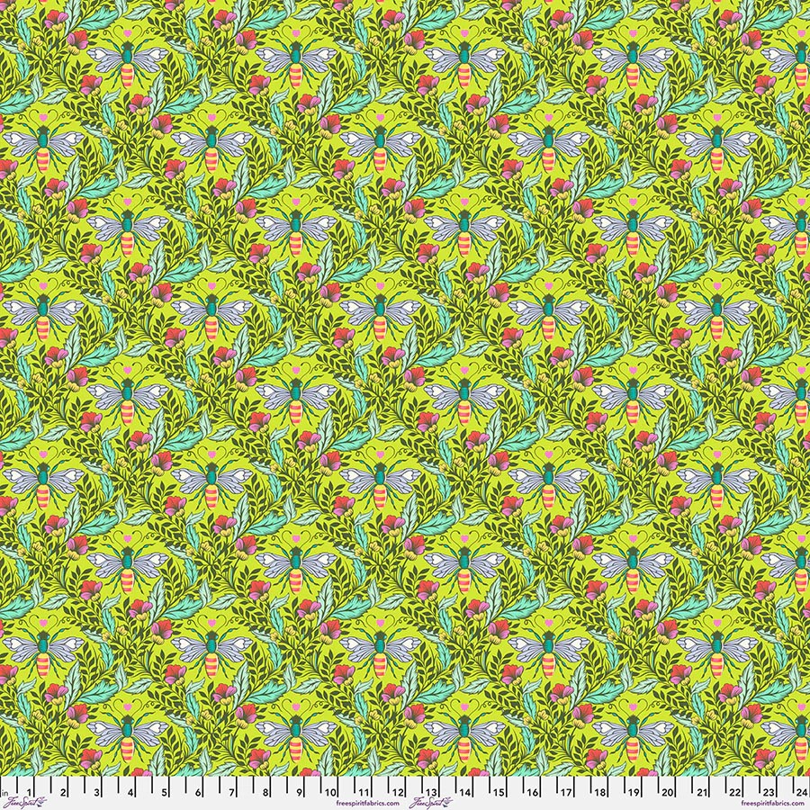 Full Moon Forest II by Tula Pink - Shake Your Honey Maker in Blossom (copy)