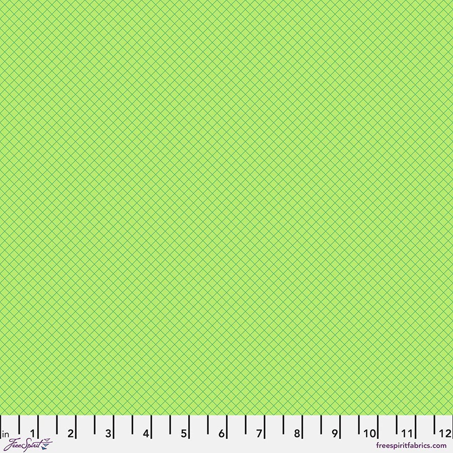 True Colors by Tula Pink - On The Grid in Apple