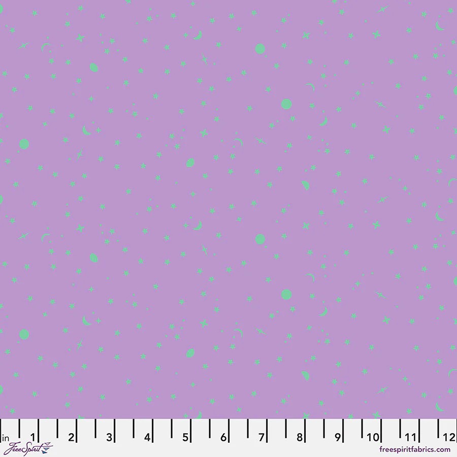 True Colors by Tula Pink - Space Sprinkles in Frozen Berry
