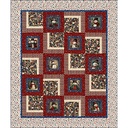 All American Snowman by QT Fabrics - American Snowman in Brick