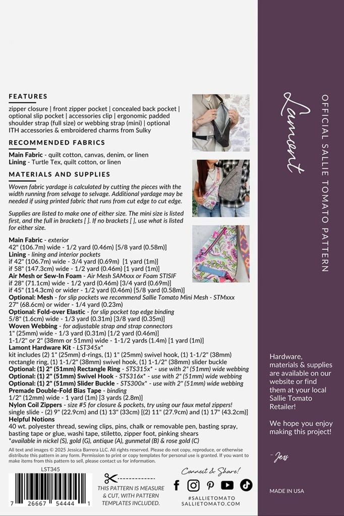 Lamont Pattern by Sallie Tomato