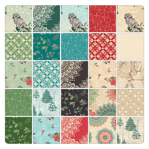 Winter Haven by Rachel Rossi Designs - Dancing Doilies in Charcoal