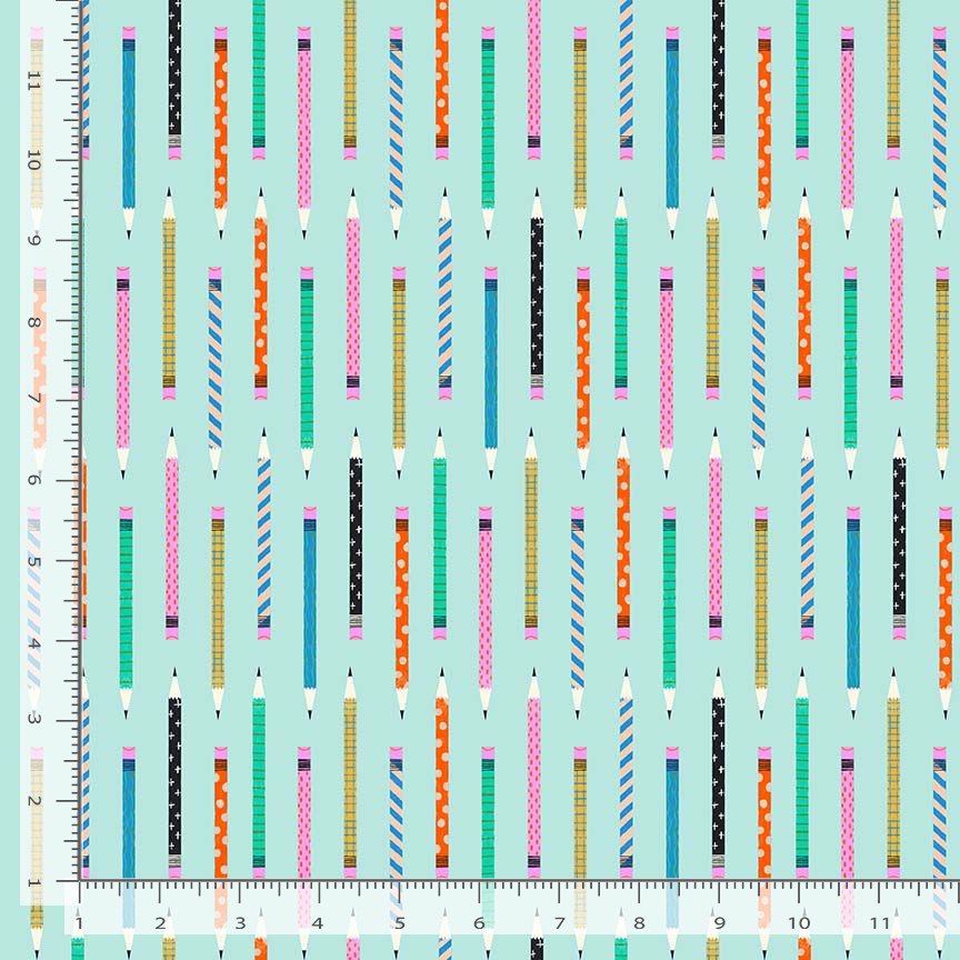 Hall Pass by Faye Guanipa - The Pencil Theif in Aqua