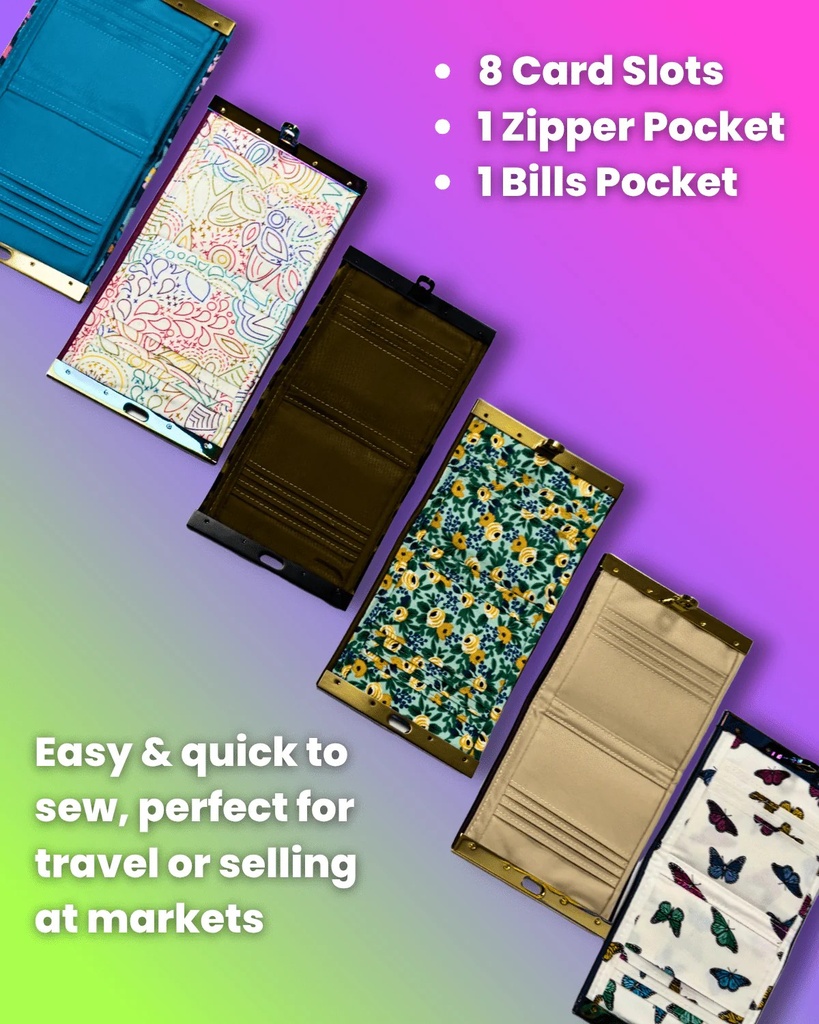 The Juniper Clasp Wallet by Emmaline Bags
