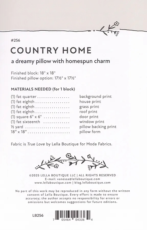 Paper Pattern - Country Home