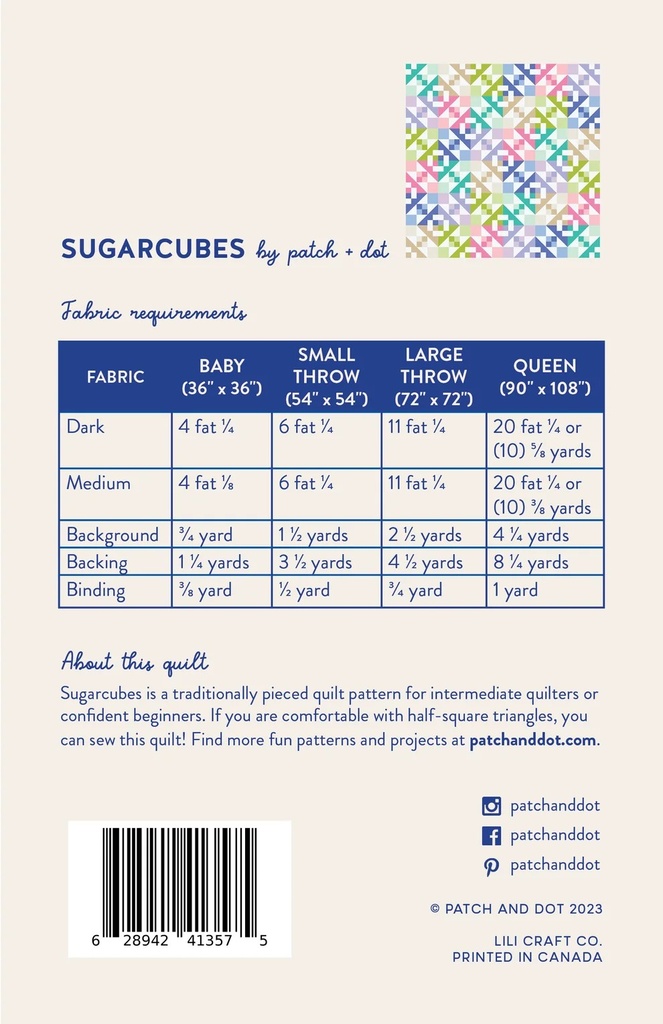 Sugarcubes by Patch and Dot