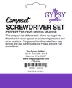The Gypsy Quilter Sewing Machine Screwdriver Set