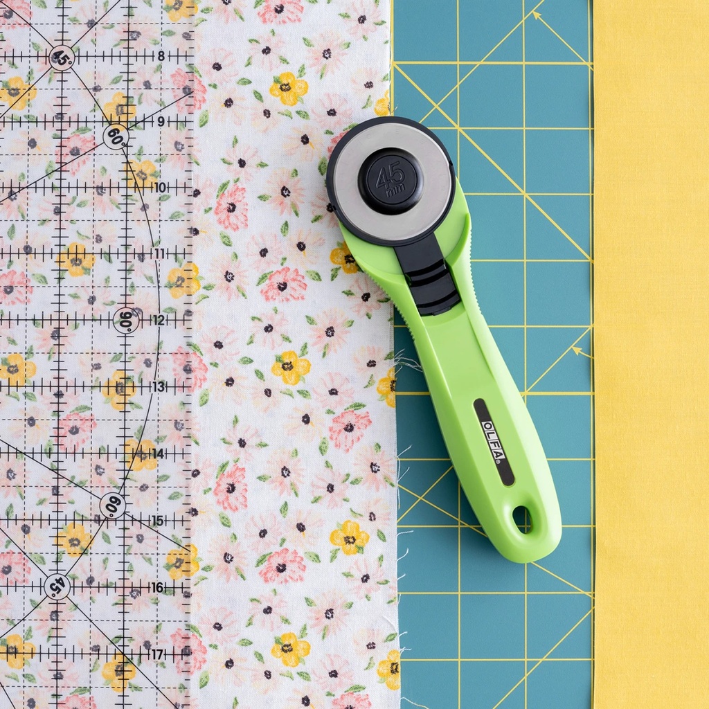 Olfa 45mm Quick-Change Rotary Cutter in Lime