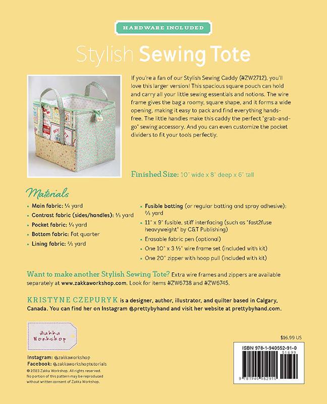 Stylish Sewing Tote by Zakka Workshop