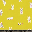 Lofi Linens by Rashida Coleman Hale -Rabbeats in Citron