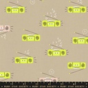 Lofi Linens by Rashida Coleman Hale - Flock Yeah in Khaki (copy)