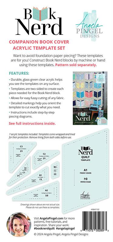 Book Nerd Quilt Template Set by Angela Pingel