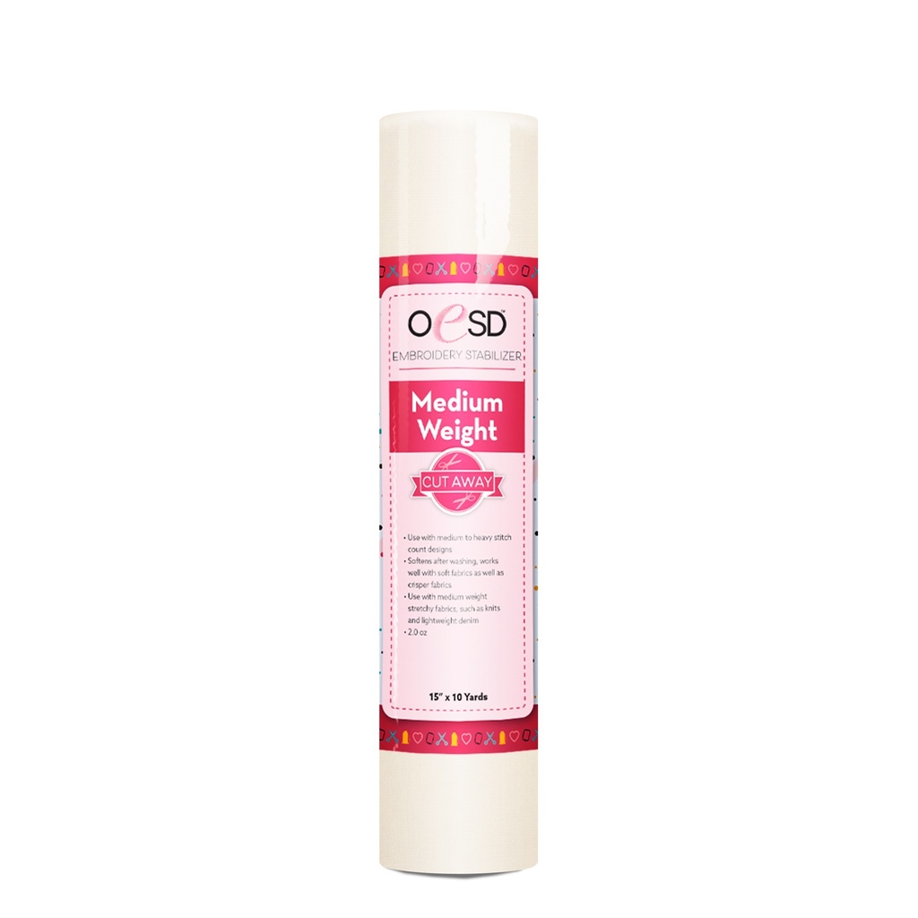 OESD - Medium Weight CutAway White 15in x 10yd
