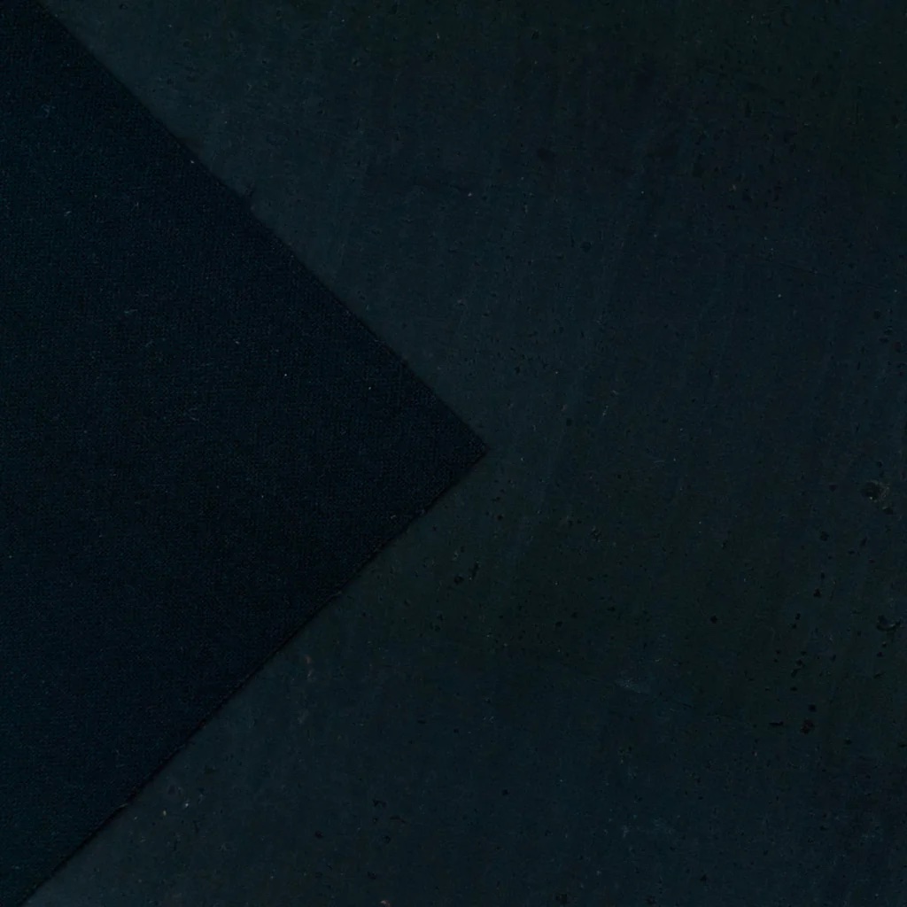 Cork Fabric - Solid Black