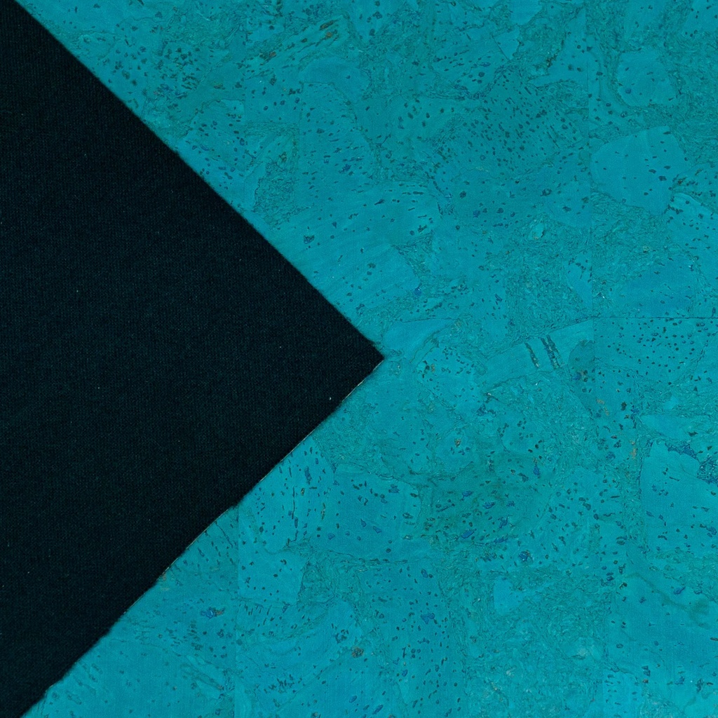 Cork Fabric - Turquoise Chunk