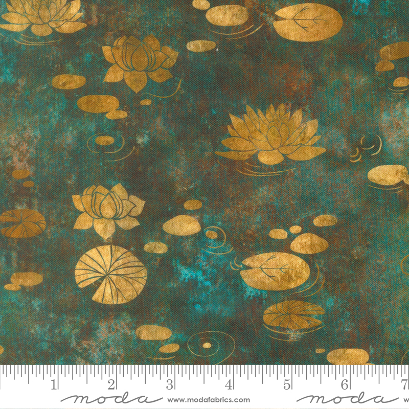 Tranquil Patina by Debbie Maddy - Drifting Waters in Teal