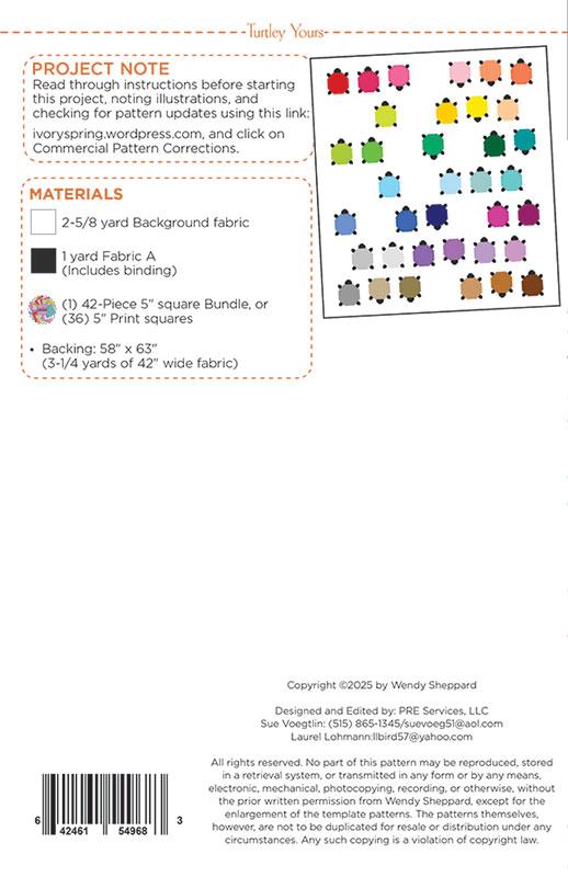 Paper Pattern - Turtley Yours by Wendy Sheppard