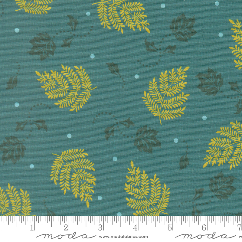Sitara by Crystal Manning - Paisley Leaf in Laggon