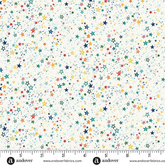 Orbit by Makower UK - Starlight in Cream