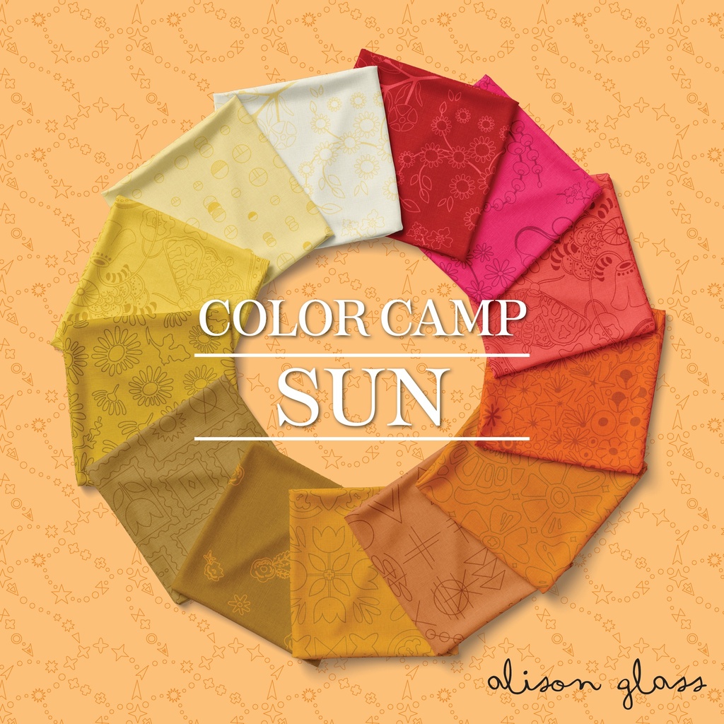 Color Camp by Alison Glass - Sun Fat Quarter Bundle 21pc.