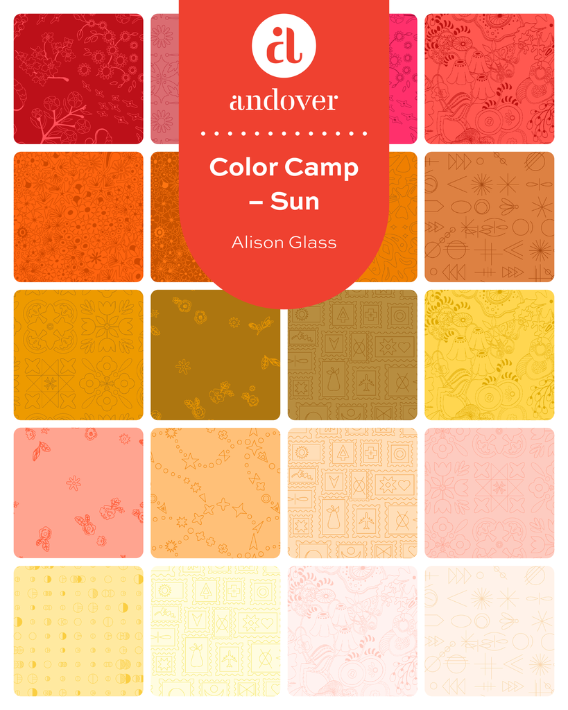 Color Camp by Alison Glass - Sun Fat Quarter Bundle 21pc.