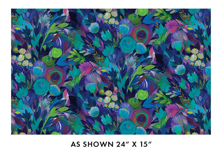 Rise Up by Danielle Duer - Rise Floral in Blue