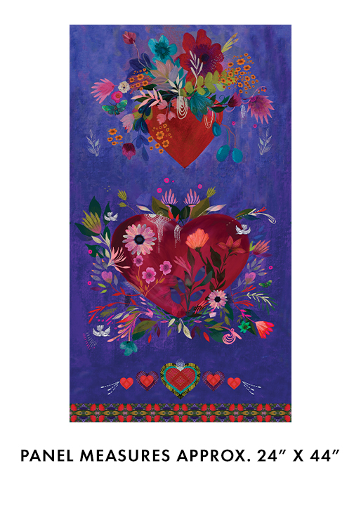 Rise Up by Danielle Duer - Panel in Plum 24" x 44"