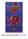 Rise Up by Danielle Duer - Panel in Plum 24" x 44"