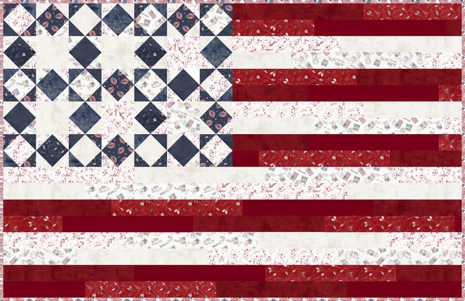 Stars & Stripes by Funny Girl - Flag Abstract in Patriotic