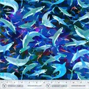 Animal Kingdom by Gareth Lucas - Stealthy Sharks in Midnight Blue